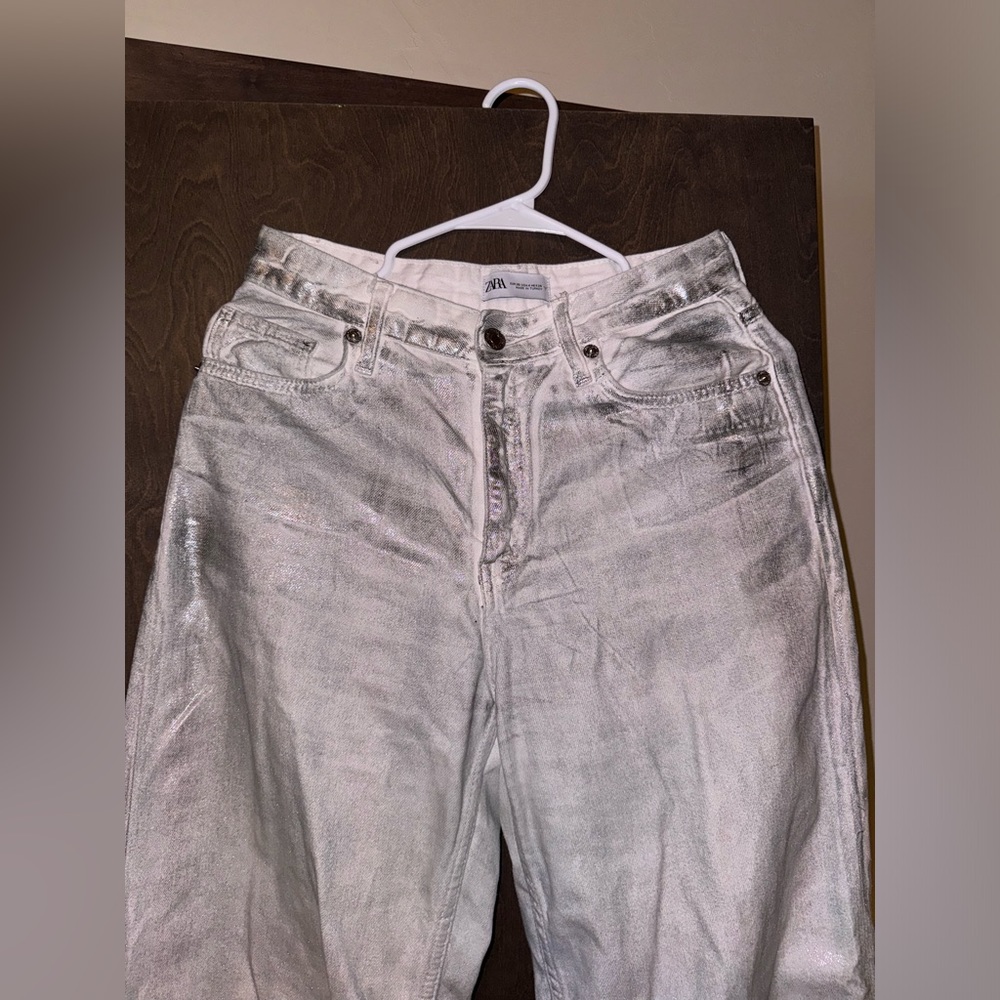 Zara silver pants